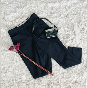 • Mango • Navy Blue Cigarette Pants •